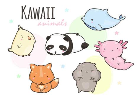 animales dibujo kawaii|kawaii de animales para imprimir.